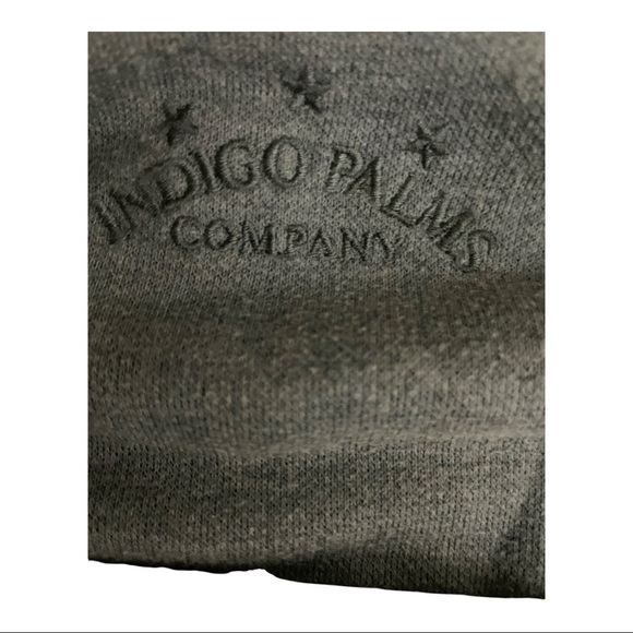 Indigo Palms mens Revesible half zip tencel cotton sweater light green Medium - Picture 7 of 8